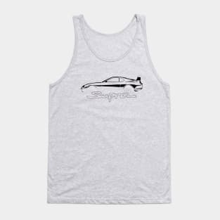 Toyota Black Supra MK4 Vintage Tank Top